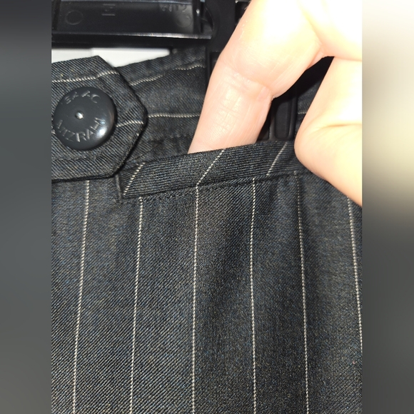 Isaac Mizrahi Women's 4 Wide Leg Pinstripe Pants - Picture 4 of 12